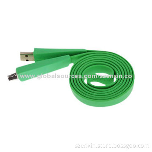 Micro USB Flat Small Noodle Charging Cable for Smartphones, 10 Colors Available